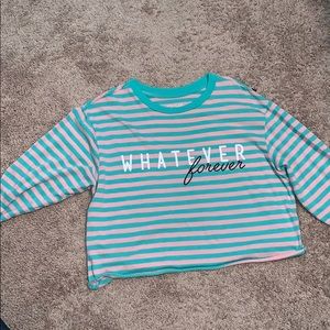 Long sleeve crop top